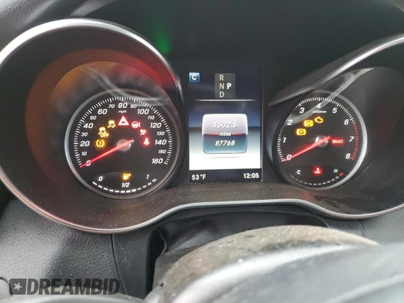 2018 Mercedes-Benz C 300 with VIN WDDWK4JB4JF616932, listed as a Copart auction lot 82574154 with 87,768 mi miles and Salvage Title. Bid and sale history available at DreamBid. Image 9.
