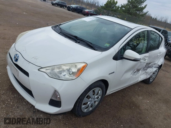 2012 Toyota Prius One with VIN JTDKDTB32C1504344, listed as a IAAI auction lot 42133870 with 183,836 mi miles and . Bid and sale history available at DreamBid. Image 2.