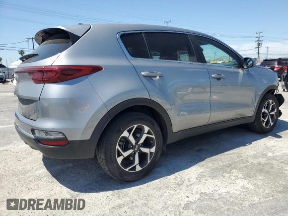 2021 Kia Sportage LX with VIN KNDPM3AC5M7901407, listed as a Copart auction lot 52678995 with 63,301 mi miles and Salvage Title. Bid and sale history available at carsss.com. Image 3.