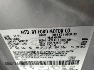 2012 Ford F-150 XL z VIN 1FTEW1CM6CFA21283, wystawiony jako Copart lot #58930895 z przebiegiem 273 283 mil mil oraz Szkoda całkowita • Salvage title. Historia ofert i sprzedaży dostępna na DreamBid. Obrazek 12.