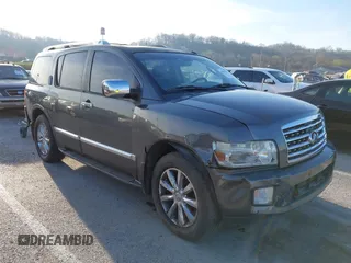 2010 Infiniti QX56 with VIN 5N3ZA0NE4AN906958, listed as a IAAI auction lot 41861574 with 188,187 mi miles. Bid and sale history available at carsss.com. Image 1.