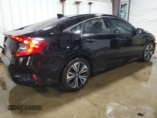 2017 Honda Civic EX-T with VIN 2HGFC1F34HH659846, listed as a Copart auction lot 48987095 with 96,300 mi miles and Salvage Title. Bid and sale history available at carsss.com. Image 3.