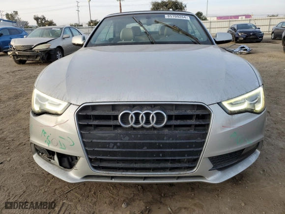 2013 Audi A5 2.0T Premium Plus with VIN WAUJFAFH6DN002704, listed as a Copart auction lot 85709264 with 81,431 mi miles and Salvage Title. Bid and sale history available at carsss.com. Image 5.