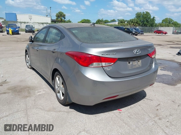 2012 Hyundai Elantra Limited with VIN KMHDH4AEXCU411894, listed as a IAAI auction lot 42068313 with 192,879 mi miles. Bid and sale history available at carsss.com. Image 3.