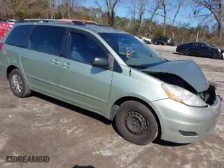 2009 Toyota Sienna CE with VIN 5TDZK23C59S262478, listed as a IAAI auction lot 41588779 with 161,082 mi miles. Bid and sale history available at carsss.com. Image 1.