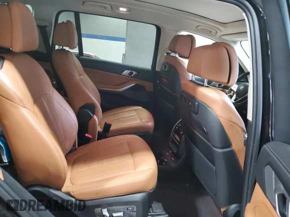 2020 BMW X7 xDrive40i with VIN 5UXCW2C02L9B60336, listed as a Copart auction lot 42796695 with 81,129 mi miles and Salvage Title. Bid and sale history available at carsss.com. Image 11.