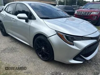 2021 Toyota Corolla Hatchback SE with VIN JTNB4MBE0M3129627, listed as a Copart auction lot 46258355 with 32,768 mi miles and Salvage Title. Bid and sale history available at carsss.com. Image 1.