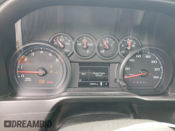 2020 Chevrolet Silverado 1500 Work Truck with VIN 3GCNWAEF5LG196279, listed as a Copart auction lot 50903365 with 119,004 mi miles and Salvage Title. Bid and sale history available at carsss.com. Image 9.