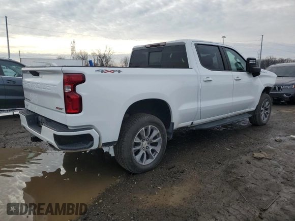 2021 Chevrolet Silverado 1500 RST with VIN 1GCUYEEL9MZ345698, listed as a Copart auction lot 86368694 with 56,924 mi miles and Salvage Title. Bid and sale history available at carsss.com. Image 3.