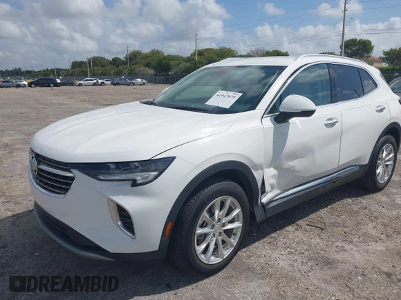 2021 Buick Envision Preferred with VIN LRBAZLR44MD073242, listed as a IAAI auction lot 41947075 with 31,335 mi miles and . Bid and sale history available at DreamBid. Image 17.