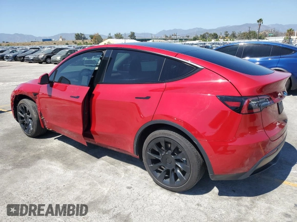2021 Tesla Model Y Long Range with VIN 5YJYGDEE0MF217761, listed as a Copart auction lot 56525075 with 72,751 mi miles and Salvage Title. Bid and sale history available at DreamBid. Image 2.