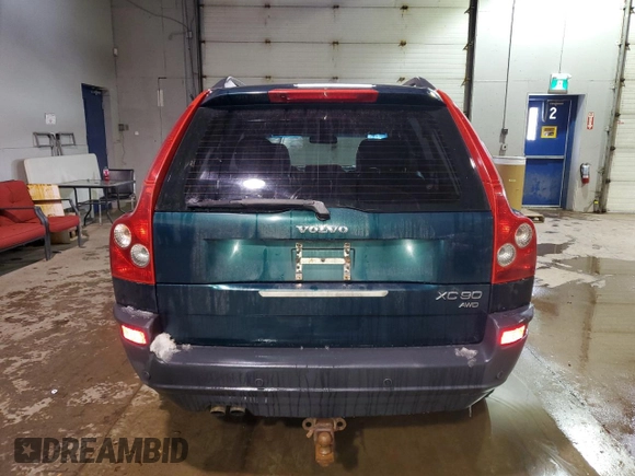 2004 Volvo XC90 with VIN YV1CZ59H541036771, listed as a Copart auction lot 42921775 with 295,215 mi miles and Non Repairable. Bid and sale history available at carsss.com. Image 6.