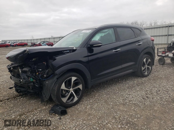 2016 Hyundai Tucson Limited z VIN KM8J33A28GU161692, wystawiony jako Copart lot #51263265 z przebiegiem Nie podano mil oraz Nie do naprawy • Non repairable. Historia ofert i sprzedaży dostępna na DreamBid. Obrazek 1.