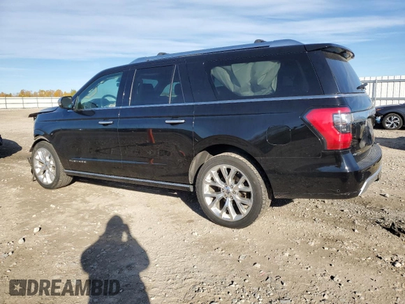 2018 Ford Expedition Max Platinum with VIN 1FMJK1MT7JEA07214, listed as a Copart auction lot 76308414 with 185,411 mi miles and Non repairable. Bid and sale history available at DreamBid. Image 2.