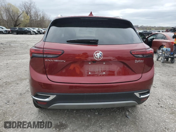 2021 Buick Envision Essence with VIN LRBFZNR46MD077570, listed as a Copart auction lot 51008985 with 31,850 mi miles and Salvage Title. Bid and sale history available at carsss.com. Image 6.