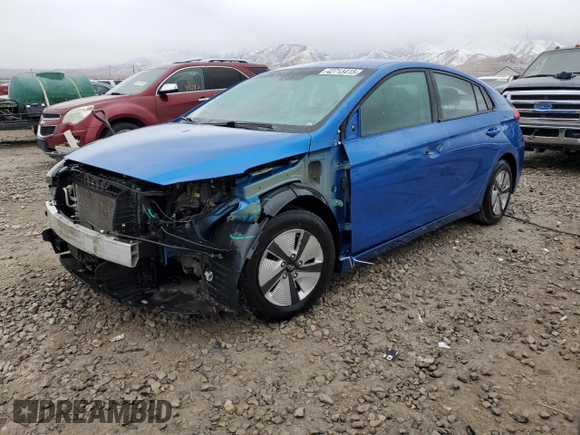 2017 Hyundai Ioniq Blue z VIN KMHC65LC7HU030806, wystawiony jako Copart lot #42713415 z przebiegiem 187 455 mil mil oraz Szkoda całkowita • Salvage title. Historia ofert i sprzedaży dostępna na DreamBid. Obrazek 1.