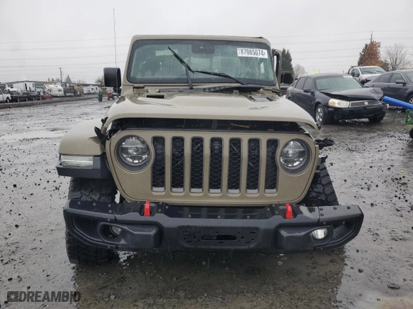 2020 Jeep Gladiator Rubicon with VIN 1C6JJTBGXLL195127, listed as a Copart auction lot 87085074 with 94,362 mi miles and Salvage Title. Bid and sale history available at carsss.com. Image 5.