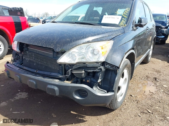 2007 Honda CR-V LX with VIN JHLRE48307C072357, listed as a IAAI auction lot 41850670 with 199,479 mi miles. Bid and sale history available at carsss.com. Image 6.