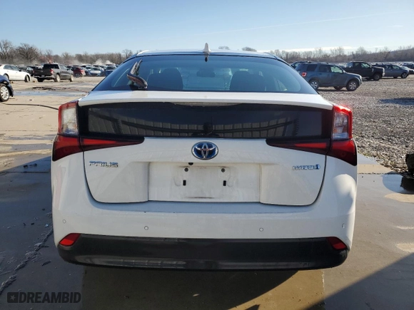 2020 Toyota Prius L Eco with VIN JTDKARFUXL3109668, listed as a Copart auction lot 48667445 with 103,307 mi miles and Salvage Title. Bid and sale history available at carsss.com. Image 6.