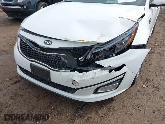 2015 Kia Optima EX with VIN 5XXGN4A73FG438313, listed as a IAAI auction lot 41699954 with 76,584 mi miles. Bid and sale history available at carsss.com. Image 6.