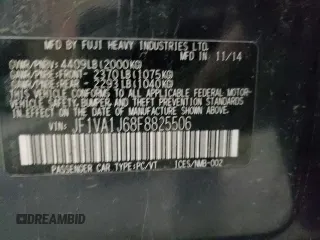 2015 Subaru WRX Limited with VIN JF1VA1J68F8825506, listed as a Copart auction lot 57385615 with 174,955 mi miles and Clean title. Bid and sale history available at DreamBid. Image 12.