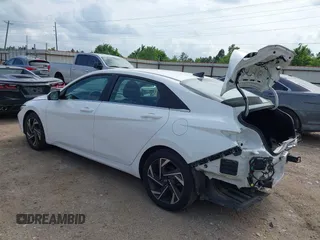 2024 Hyundai Elantra Limited with VIN KMHLP4DG5RU703294, listed as a IAAI auction lot 42137078 with 24,013 mi miles and . Bid and sale history available at DreamBid. Image 3.