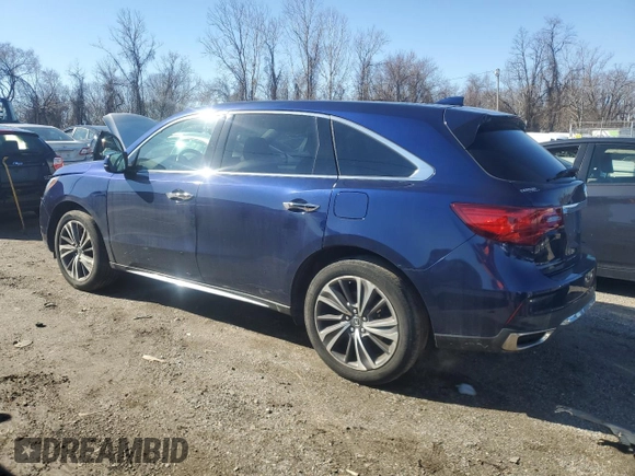 2019 Acura MDX Technology with VIN 5J8YD4H54KL033987, listed as a Copart auction lot 44529105 with 59,097 mi miles and Salvage title. Bid and sale history available at DreamBid. Image 2.