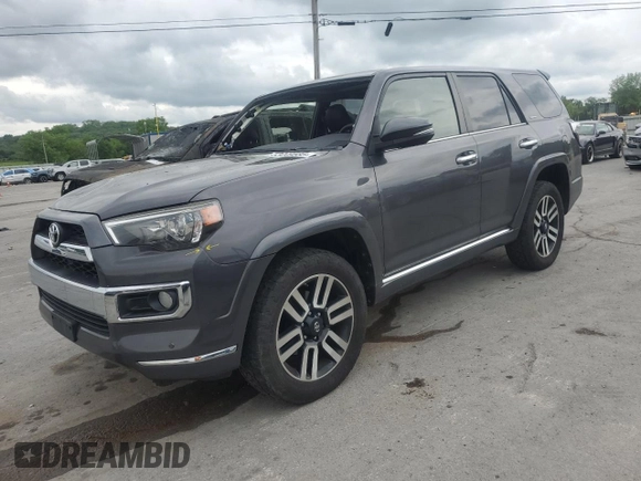 2015 Toyota 4Runner Limited with VIN JTEBU5JR6F5265911, listed as a Copart auction lot 53449585 with 145,631 mi miles and Salvage Title. Bid and sale history available at DreamBid. Image 1.