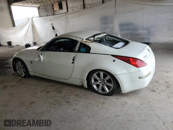 2006 Nissan 350Z with VIN JN1AZ34D56M309072, listed as a Copart auction lot 58724525 with Not provided miles and Salvage title. Bid and sale history available at DreamBid. Image 2.