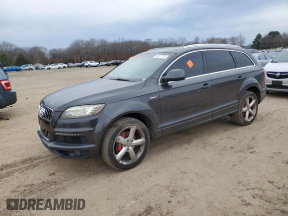 2012 Audi Q7 3.0T S line with VIN WA1DGAFE5CD009337, listed as a Copart auction lot 89097775 with 154,758 mi miles and Clean Title. Bid and sale history available at carsss.com. Image 1.