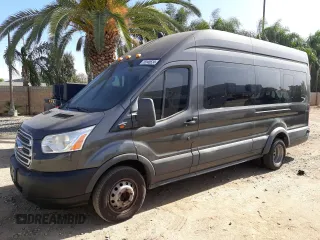 2017 Ford Transit Passenger XL with VIN 1FBVU4XM6HKA88289, listed as a Copart auction lot 79140524 with 90,702 mi miles and Salvage Title. Bid and sale history available at DreamBid. Image 1.