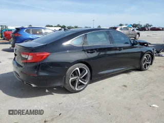 2019 Honda Accord Sport with VIN 1HGCV1F35KA010091, listed as a Copart auction lot 54099245 with 102,958 mi miles and Salvage Title. Bid and sale history available at DreamBid. Image 3.