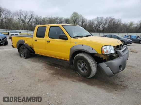 2002 Nissan Frontier XE with VIN 1N6ED29X72C389062, listed as a Copart auction lot 50712195 with 212,403 mi miles and Salvage title. Bid and sale history available at DreamBid. Image 4.