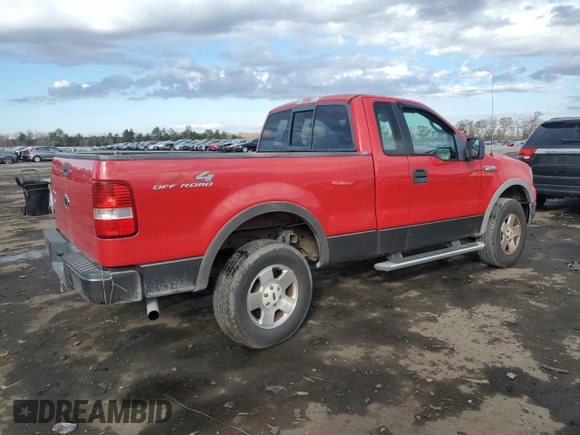 2005 Ford F-150 XL with VIN 1FTRF14505NA21605, listed as a Copart auction lot 81748944 with 206,317 mi miles and Salvage title. Bid and sale history available at DreamBid. Image 3.