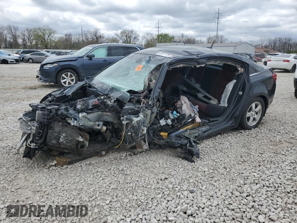 2014 Chevrolet Cruze 1LT with VIN 1G1PC5SB4E7151223, listed as a Copart auction lot 52611775 with 0 mi miles and Salvage Title. Bid and sale history available at carsss.com. Image 1.