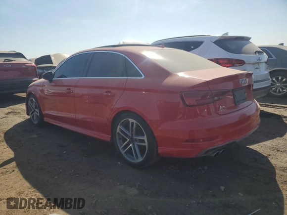 2017 Audi A3 Sedan Premium Plus with VIN WAUGUGFF2H1035794, listed as a Copart auction lot 48891635 with 64,635 mi miles and Salvage Title. Bid and sale history available at carsss.com. Image 2.