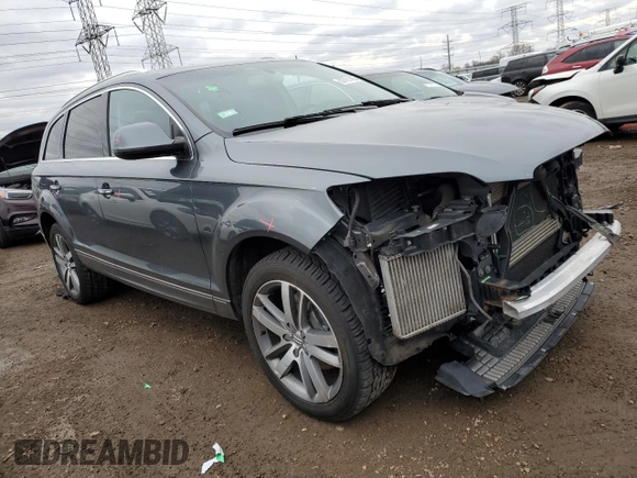 2014 Audi Q7 Premium Plus z VIN WA1LMAFE2ED003874, wystawiony jako Copart lot #50791485 z przebiegiem 65 619 mil mil oraz Szkoda całkowita • Salvage title. Historia ofert i sprzedaży dostępna na DreamBid. Obrazek 4.