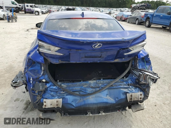 2016 Lexus RC 300 F Sport with VIN JTHSM5BCXG5002318, listed as a Copart auction lot 56561735 with 127,717 mi miles and Salvage title. Bid and sale history available at DreamBid. Image 6.