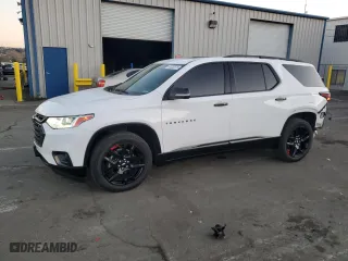 2021 Chevrolet Traverse Premier with VIN 1GNEVKKW1MJ251167, listed as a Copart auction lot 43352275 with 20,447 mi miles and Salvage Title. Bid and sale history available at carsss.com. Image 1.