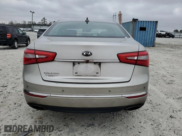 2014 Kia Cadenza Premium with VIN KNALN4D75E5120252, listed as a Copart auction lot 44543654 with 188,338 mi miles and Non Repairable. Bid and sale history available at carsss.com. Image 6.