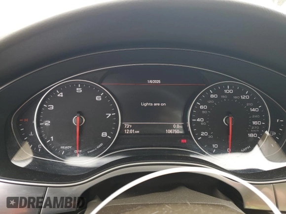 2017 Audi A6 Premium Plus with VIN WAUF2AFCXHN031862, listed as a Copart auction lot 42570865 with 106,750 mi miles and Salvage Title. Bid and sale history available at carsss.com. Image 9.