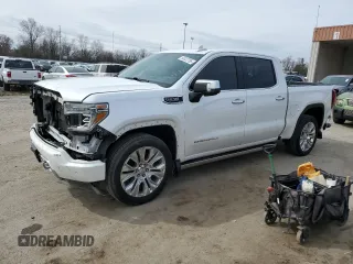 2020 GMC Sierra 1500 Denali with VIN 1GTU9FELXLZ269071, listed as a Copart auction lot 50322795 with 101,455 mi miles and Salvage Title. Bid and sale history available at DreamBid. Image 1.
