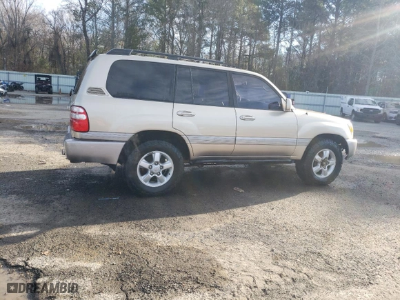 2005 Toyota Land Cruiser with VIN JTEHT05J252070540, listed as a Copart auction lot 87591475 with 291,840 mi miles and Salvage Title. Bid and sale history available at carsss.com. Image 3.