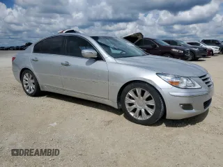 2009 Hyundai Genesis with VIN KMHGC46E79U043624, listed as a Copart auction lot 73968914 with 0 mi miles and Salvage Title. Bid and sale history available at carsss.com. Image 4.