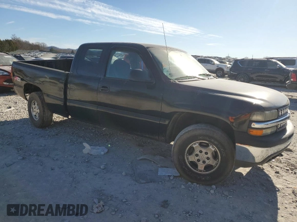 1999 Chevrolet Silverado 1500 LT with VIN 1GCEK19T9XE255438, listed as a Copart auction lot 50556165 with 185,557 mi miles and Salvage Title. Bid and sale history available at DreamBid. Image 4.