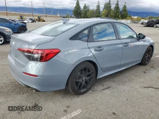 2024 Honda Civic Sport with VIN 2HGFE2F50RH545572, listed as a Copart auction lot 48824665 with 20,695 mi miles and Salvage Title. Bid and sale history available at DreamBid. Image 3.
