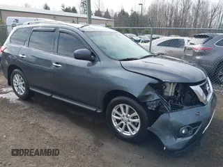 2014 Nissan Pathfinder SV with VIN 5N1AR2MM3EC712717, listed as a IAAI auction lot 41698690 with 119,936 mi miles. Bid and sale history available at carsss.com. Image 1.