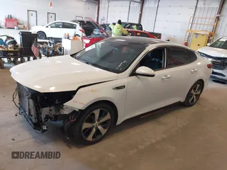 2018 Kia Optima SX with VIN 5XXGW4L27JG237960, listed as a IAAI auction lot 41956461 with 87,085 mi miles and . Bid and sale history available at DreamBid. Image 17.