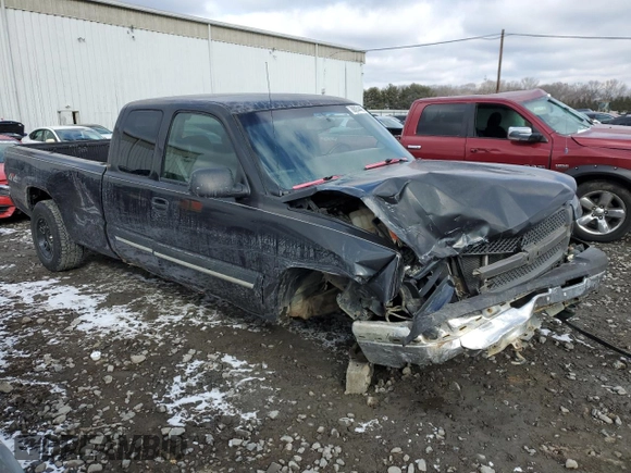 2005 Chevrolet Silverado 1500 with VIN 1GCEK19V75E230214, listed as a Copart auction lot 88054405 with 0 mi miles and Salvage Title. Bid and sale history available at carsss.com. Image 4.