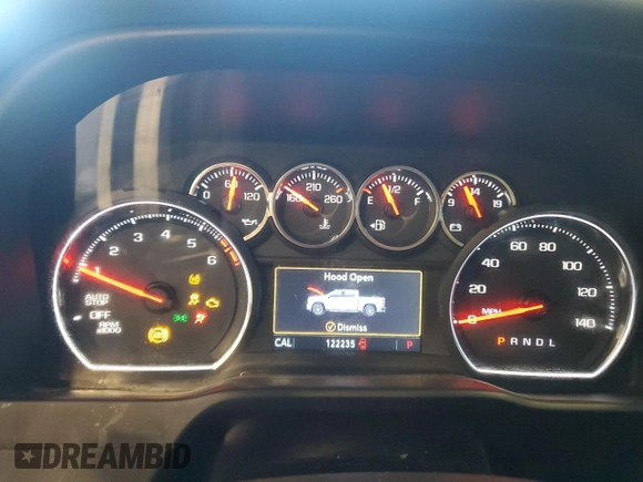 2019 Chevrolet Silverado 1500 LT with VIN 1GCRWCED5KZ188290, listed as a Copart auction lot 76244964 with 122,235 mi miles and Salvage Title. Bid and sale history available at DreamBid. Image 9.